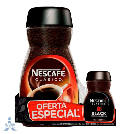 Café Nescafé Clásico 200 g + Black 40 g