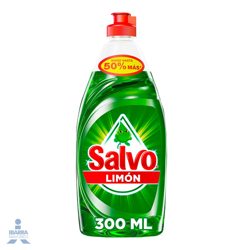 Detergente Lavatrastes Líquido Salvo Limón 300 ml