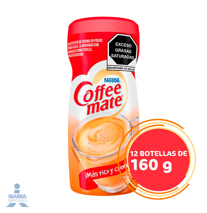 Sustituto de crema para café Coffee Mate polvo original 160 g
