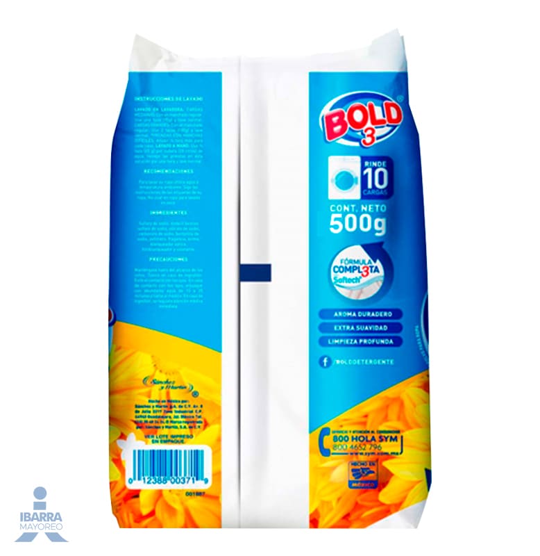 Detergente Bold Flores para Mis Amores 500 g