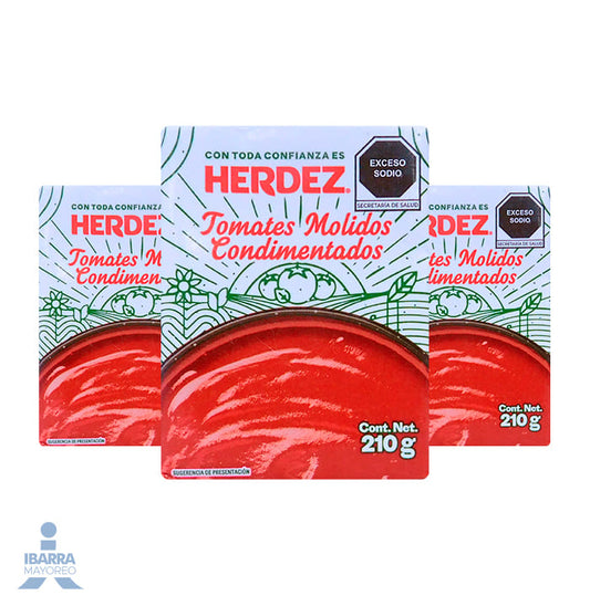 Puré de Tomate Condimentado Herdez Tetra Pack 210 g