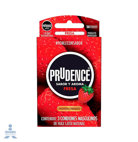 Preservativo Prudence Fresa 3 pzas.