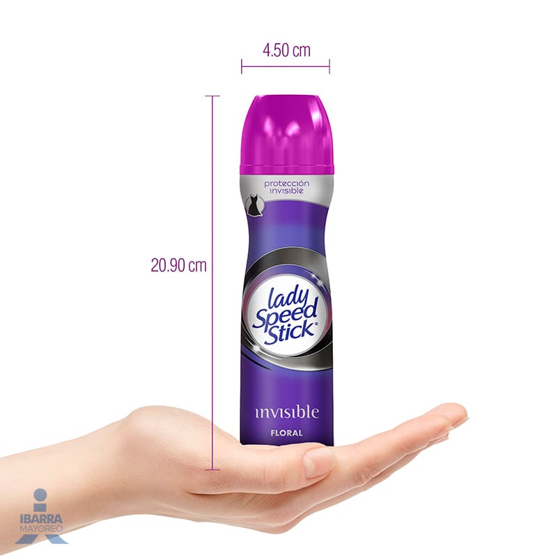 Desodorante Lady Speed Stick Floral Invisible Spray 91 g