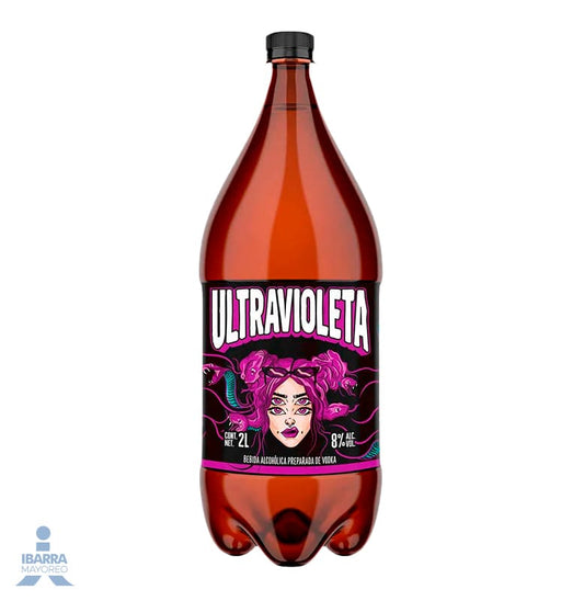 Bebida Medusa Ultravioleta con Vodka Sabor Uva 2 L