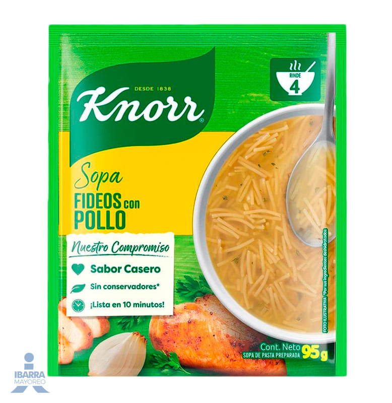 Sopa Knorr Fideo con Pollo 95 g