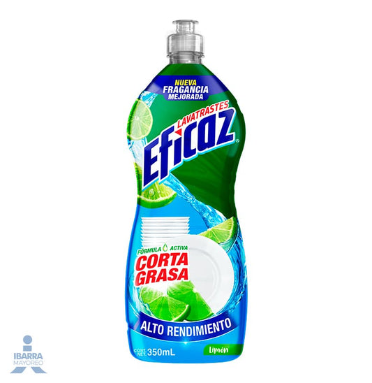 Detergente Lavatrastes Líquido Eficaz Limón 350 ml