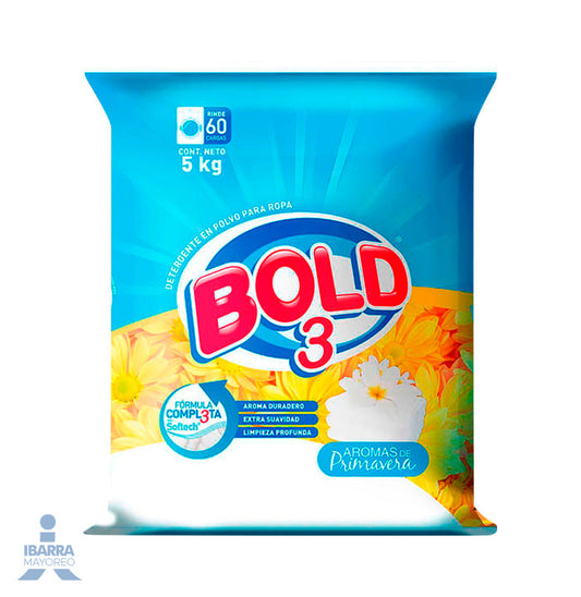 Detergente Bold 3 Aromas de Primavera 5 kg