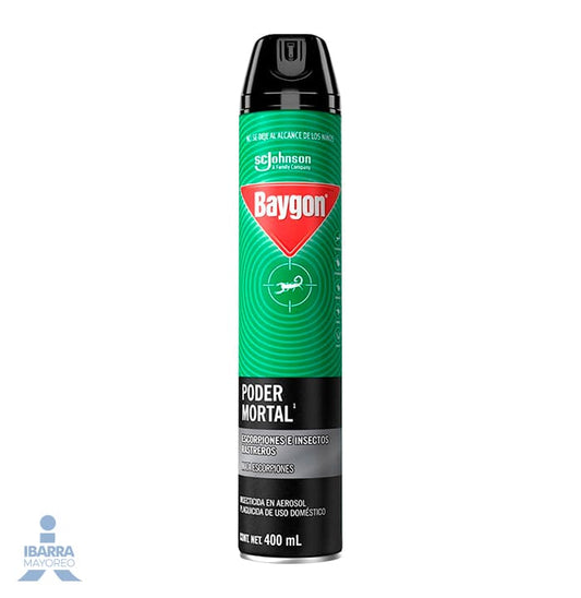 Insecticida Baygon Poder Mortal Aerosol 400 ml