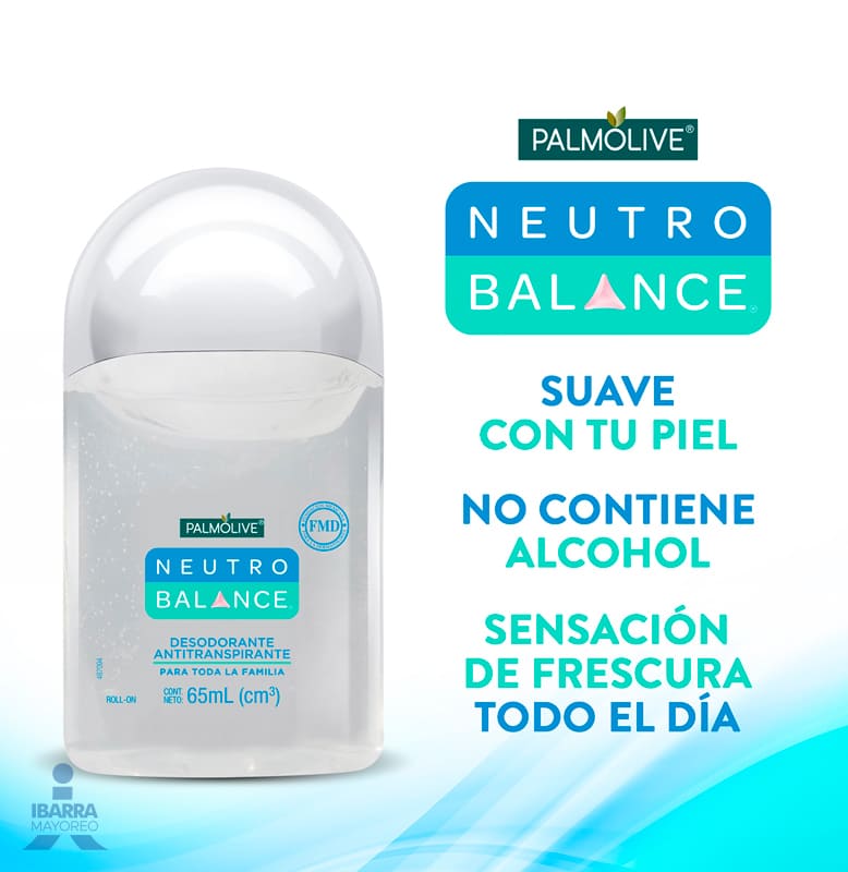 Desodorante Neutro Balance Clear Roll On 65 ml