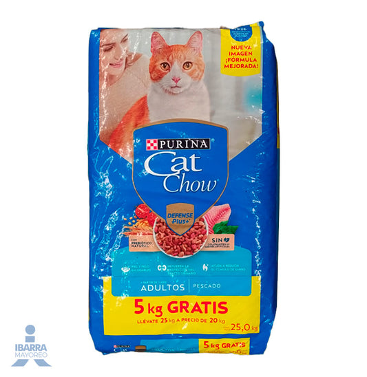 Alimento Purina Cat Chow Adultos Pescado 20 kg + 3 kg GRATIS