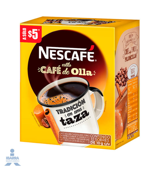 Café Nescafé de Olla Sobres 12/10 g