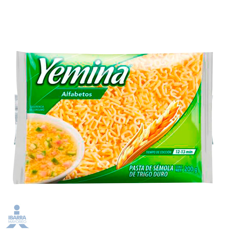 Pasta Yemina Alfabeto 200 g