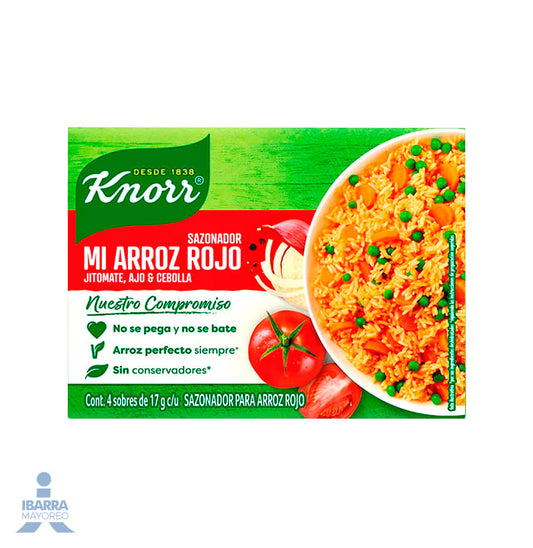 Knorr Sazonador Mi Arroz Rojo Norte 4/17 g