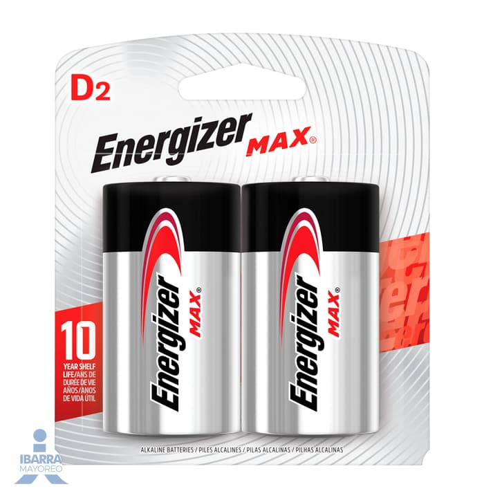 Batería Energizer Max D 2 pzas.