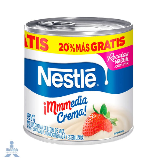 Media Crema Nestlé 225 g GRATIS 20%