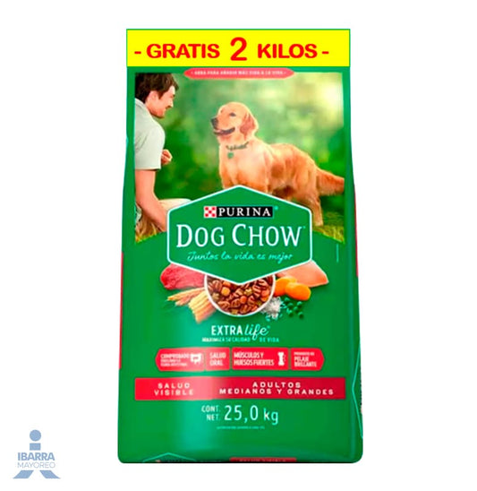 Dog Chow alimento seco perros adultos medianos y grandes 25 kg