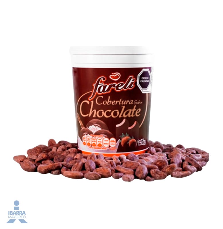Cobertura de Chocolate Fareli para Helado y Paletas 1 kg