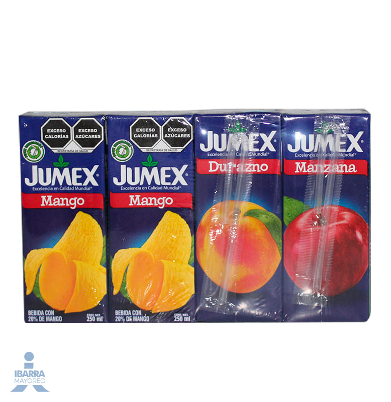 Bebida Jumex Surtido Mini Brick 4/250 ml