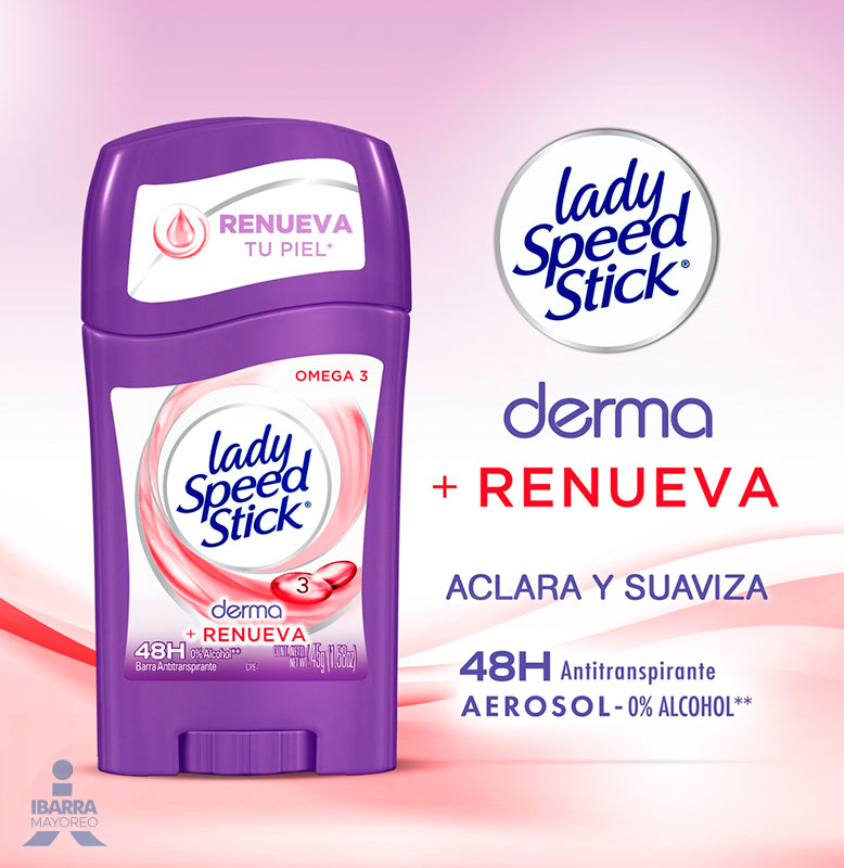 Desodorante Lady Speed Stick Derma Omega 3 Stick 45 g