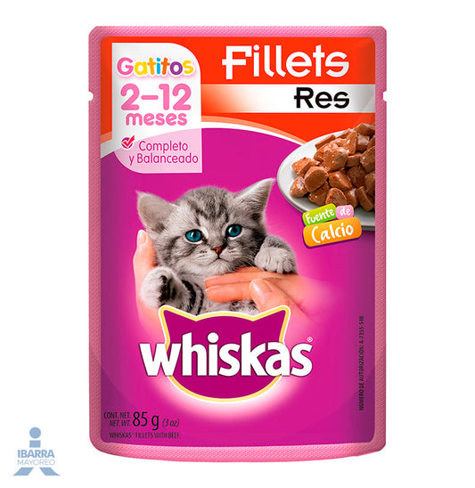 Alimento Whiskas Gatitos Res 85 g