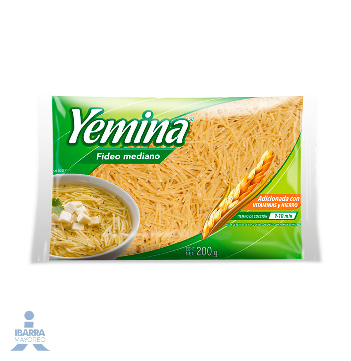 Pasta Yemina Fideo Mediano Precortado 200 g