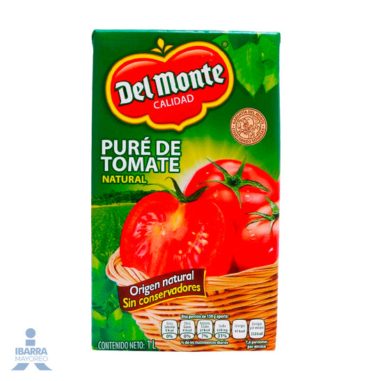 Puré de Tomate Del Monte Tetra Pack 1 L