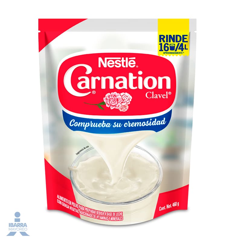Leche evaporada Nestlé Carnation Polvo bolsa 460 g