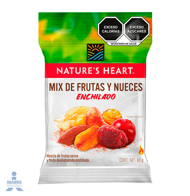Natures Heart Mix Frutas y Nueces Enchilado 60 g