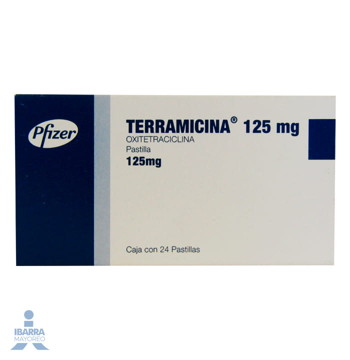 Terramicina 125 mg Trociscos 24 pzas.