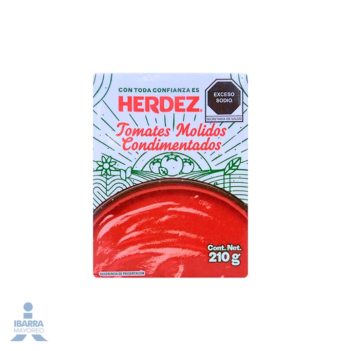 Puré de Tomate Condimentado Herdez Tetra Pack 210 g