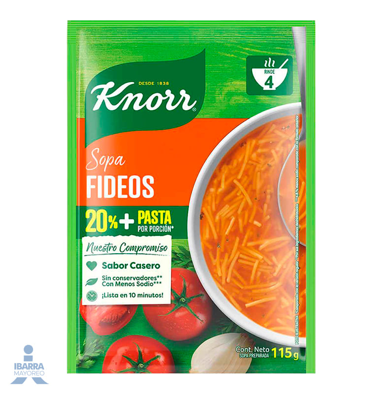 Sopa Knorr Fideo 115 g