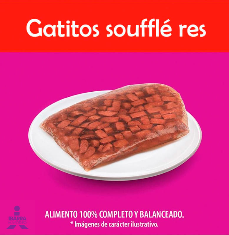 Alimento Whiskas Soufflé Res Gatitos 85 g