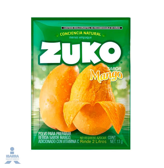 Bebida en Polvo Zuko Sabor Mango 13 g