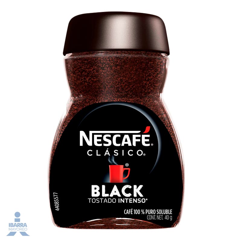 Café soluble Nescafé Clásico Black frasco 40 g