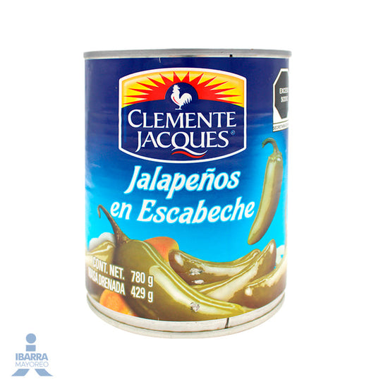 Chiles Jalapeños Enteros Clemente Jacques 780 g