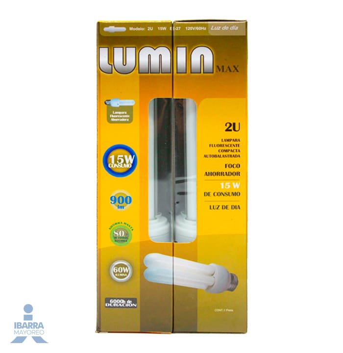 Lámpara Lumin 5000 Hr 15W 2u