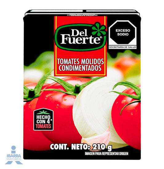 Puré de Tomate Condimentado Del Fuerte Tetrapack 210 g