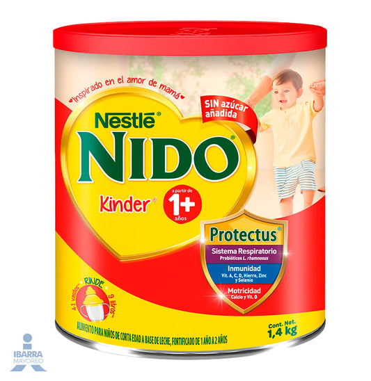 Alimento para niños de corta edad Nido Kinder 1+ Lata 1.4 kg
