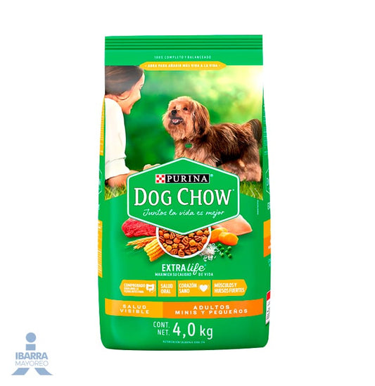 Dog Chow alimento seco perros adultos minis y pequeños 4 kg