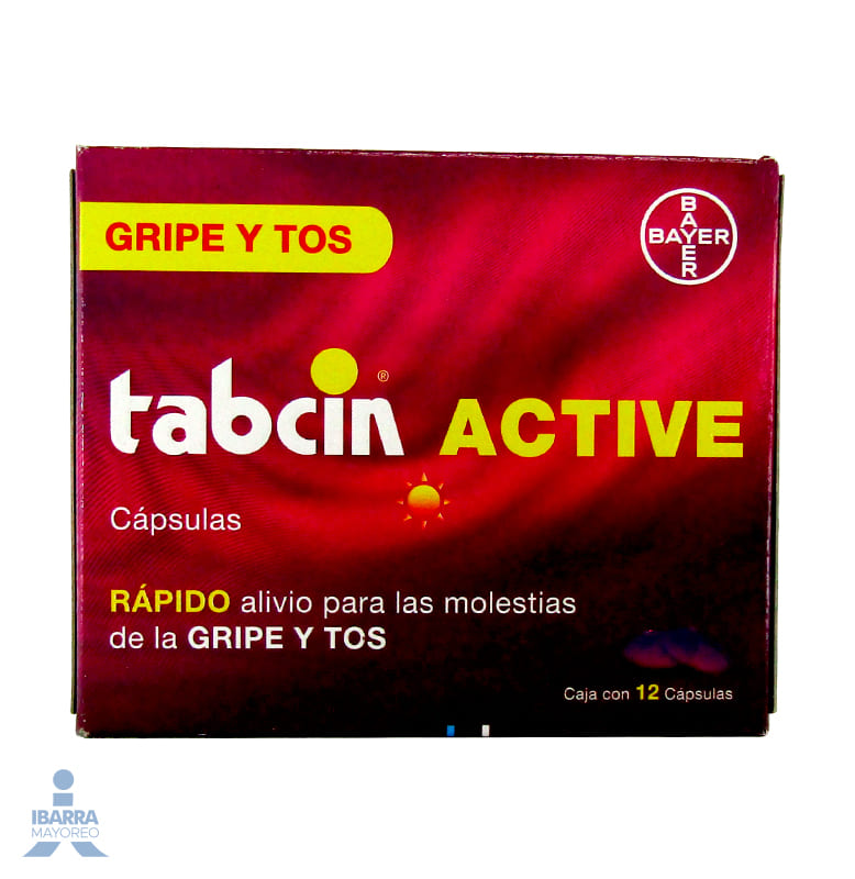 Tabcin Active Tabletas 12 pzas.