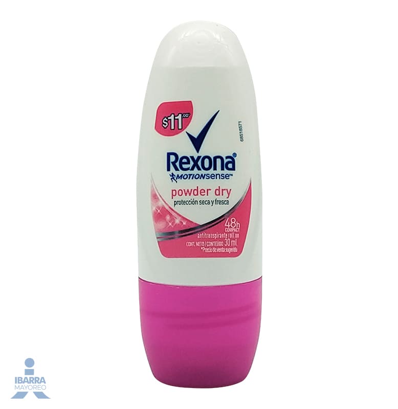 Desodorante Rexona Powder Mujer Roll On Mini 30 ml